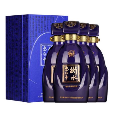 衡水老白干 白酒 古法十五 52度500ml*4瓶（新老包装随机发货）