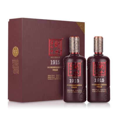 衡水老白干 白酒 1915 39度+67度375ml*2瓶 礼盒装